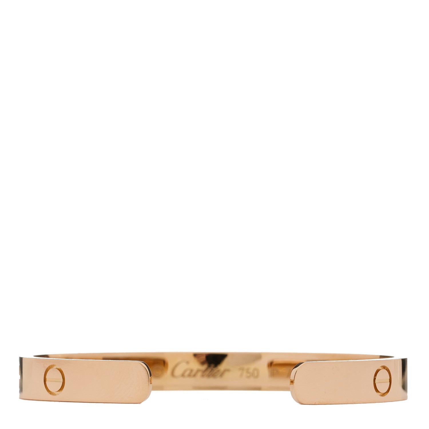 Cartier 18K Pink Gold LOVE Cuff Bracelet 16 2 of 3