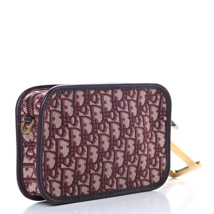 Christian Dior Oblique Diorquake Clutch Burgundy 3 of 9