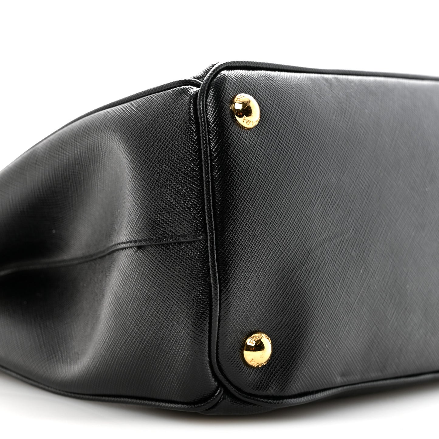 Saffiano Small Galleria Double Zip Tote Black