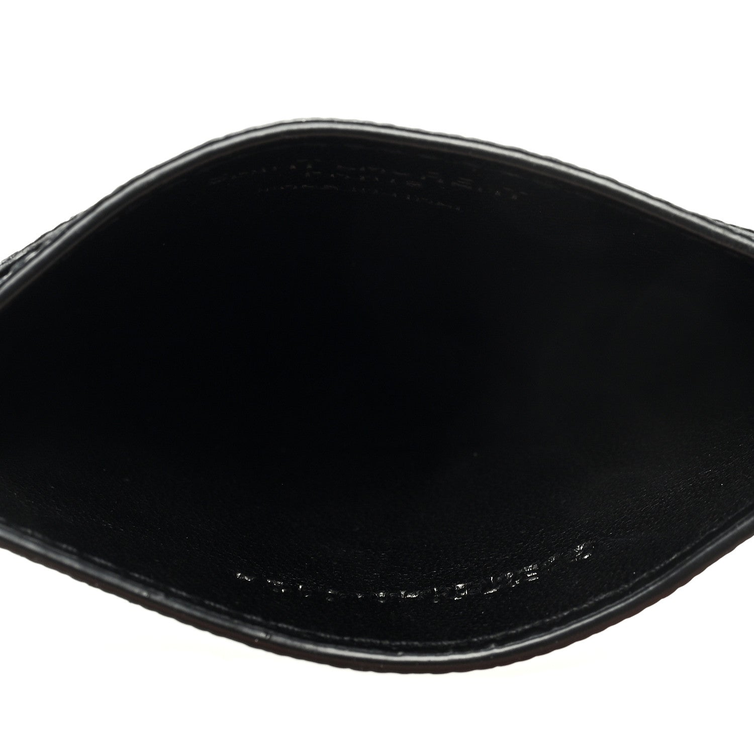 Saint Laurent Grain De Poudre Card Case Black 5 of 6