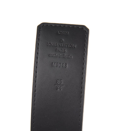 Louis Vuitton Monogram Eclipse Taigarama 40mm LV Initiales Reversible Belt 85 34 Black 5 of 5