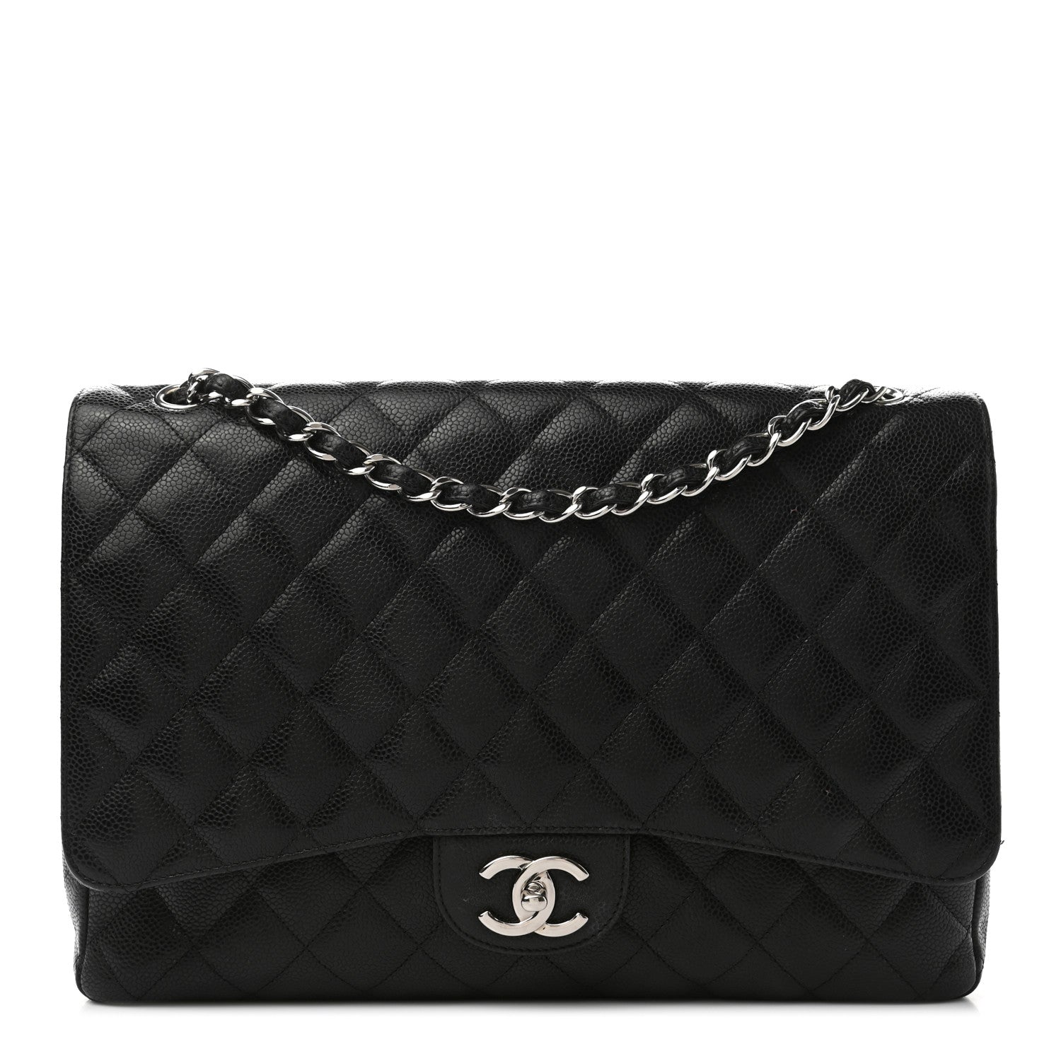 Chanel Caviar Quilted Maxi Double Flap Black 1 of 17