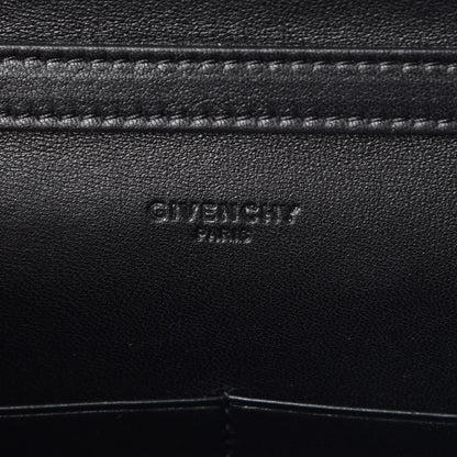 Givenchy Calfskin Brogue Mini Pandora Chain Wallet Black White 6 of 7
