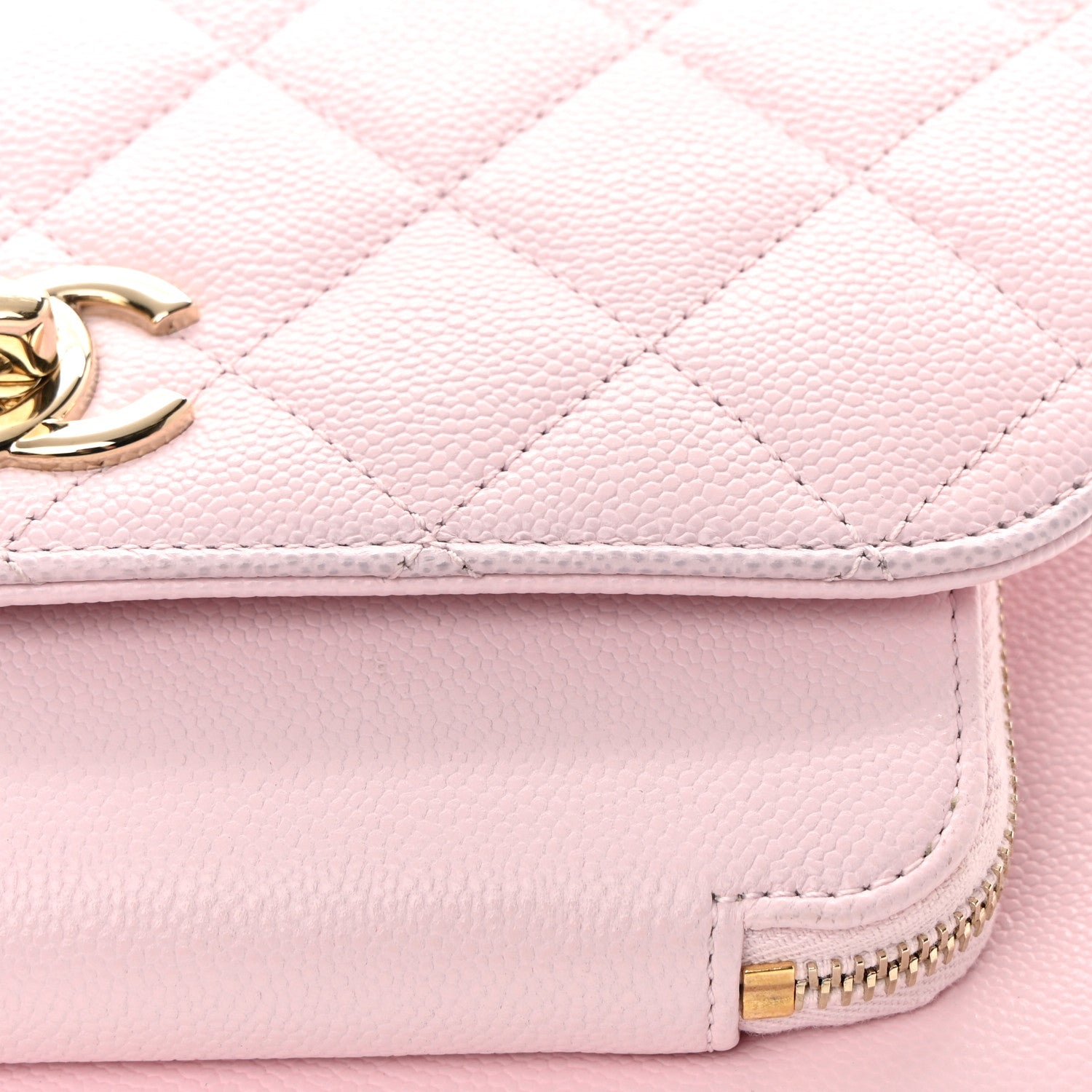 Chanel Caviar Quilted Medium Business Affinity Flap Light Pink 13 of 17