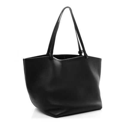 The Row Grained Calfskin Park Tote Three Black 4 of 11