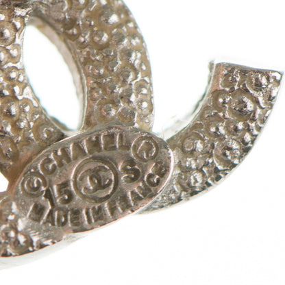 Chanel Crystal CC Earrings Silver 5 of 5