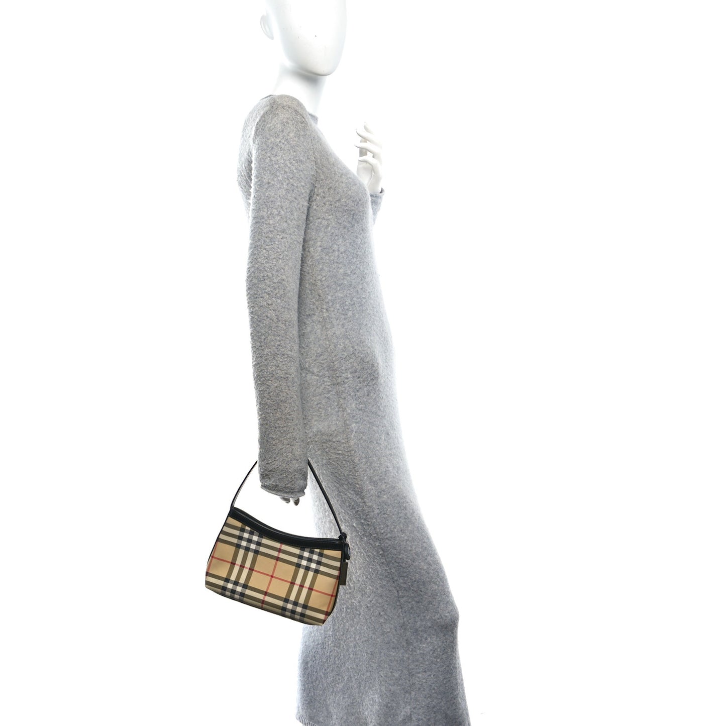Vintage Check Shoulder Bag Black
