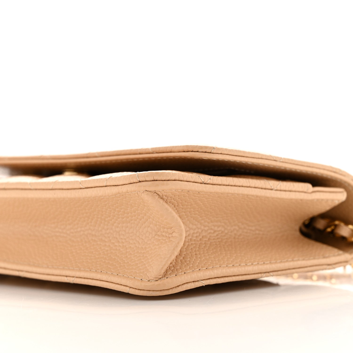 Chanel Caviar Quilted Wallet on Chain WOC Beige 11 of 11