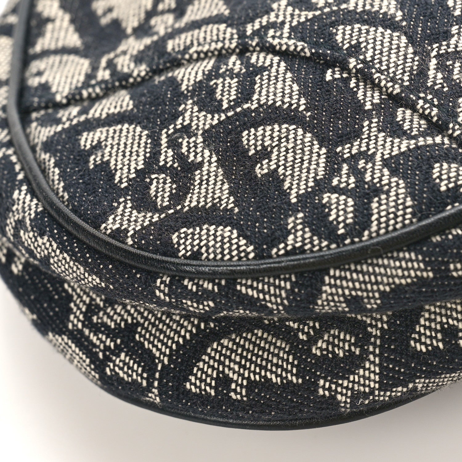 Christian Dior Monogram Mini Saddle Pochette Black 8 of 9