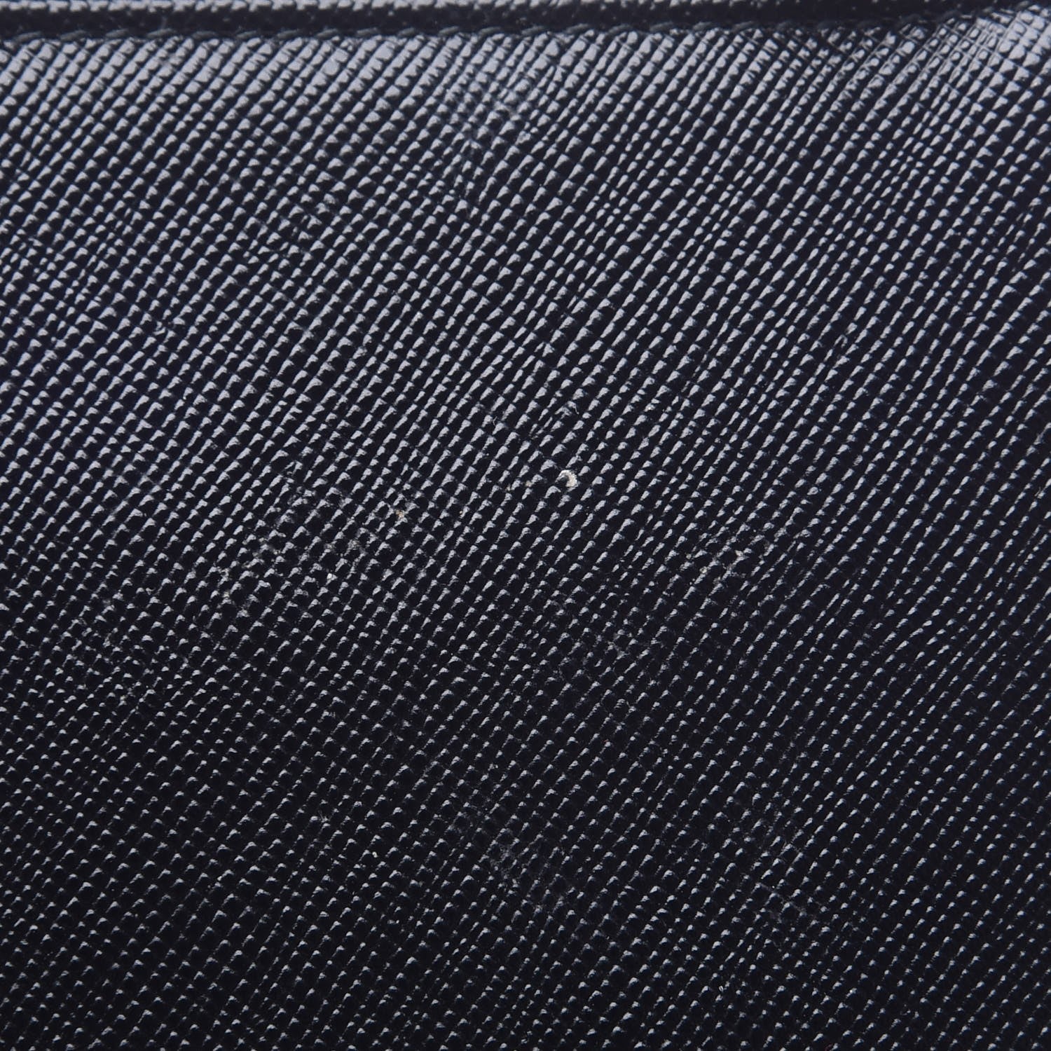 Prada Saffiano Zip Around Portfolio Wallet Black 9 of 10