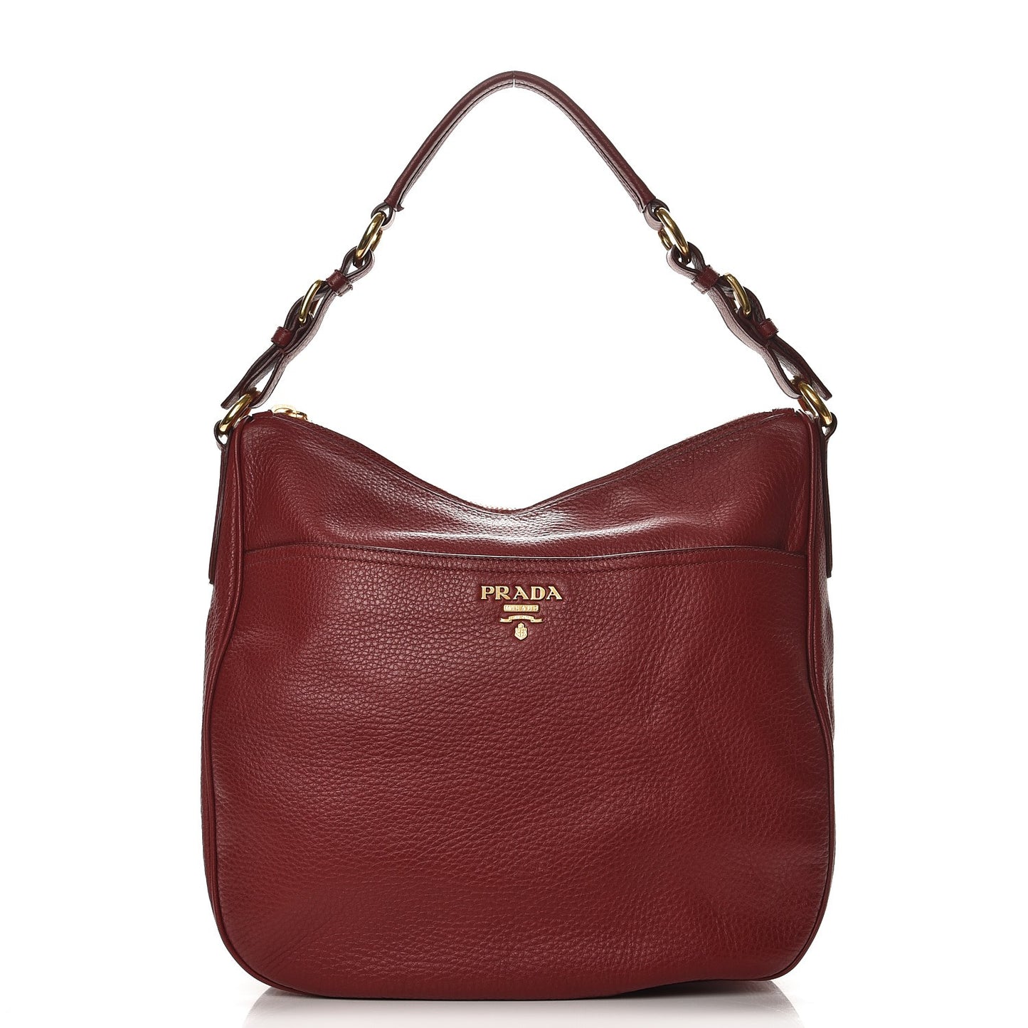 Vitello Daino Sacca Hobo Rubino