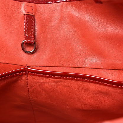 Christian Dior Pony Hair Patent 61 Tote Red 11 of 11
