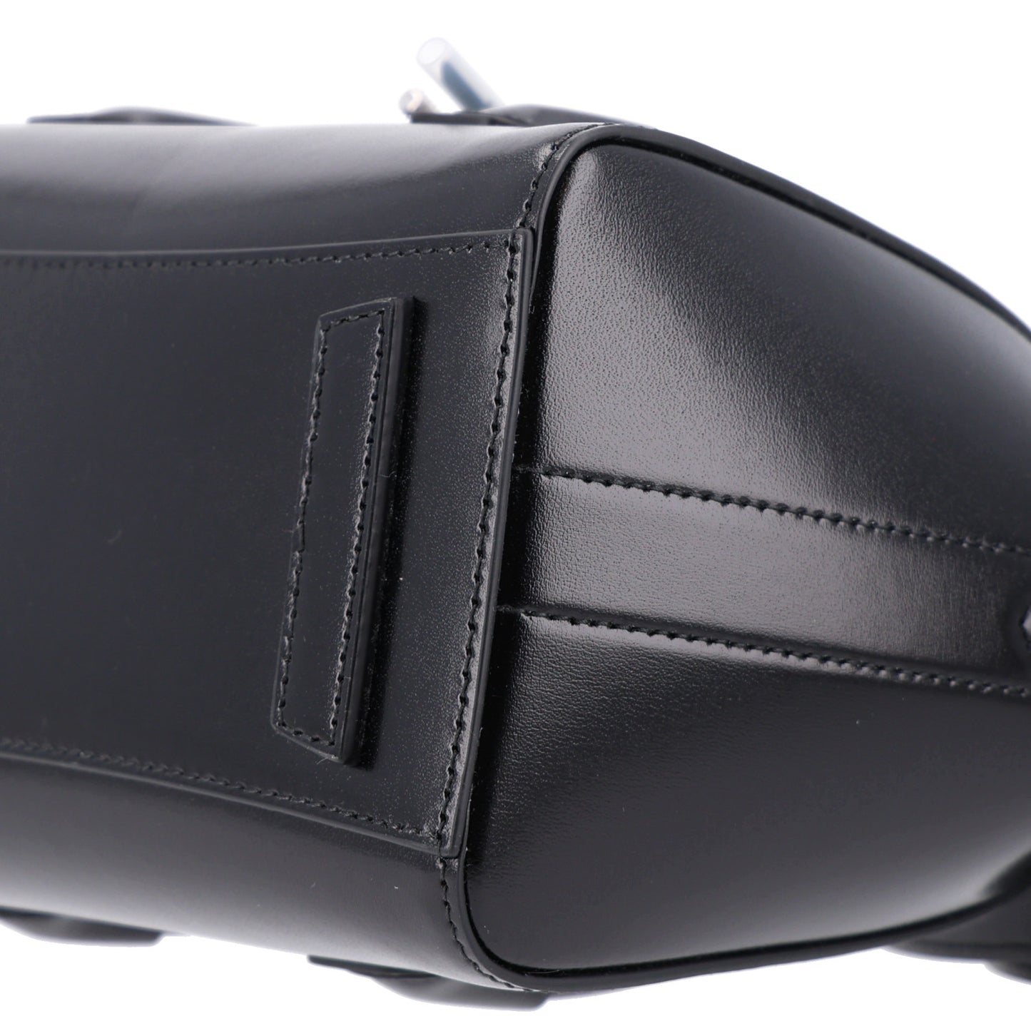 Box Calfskin Mini Lock Antigona Shoulder Bag Black