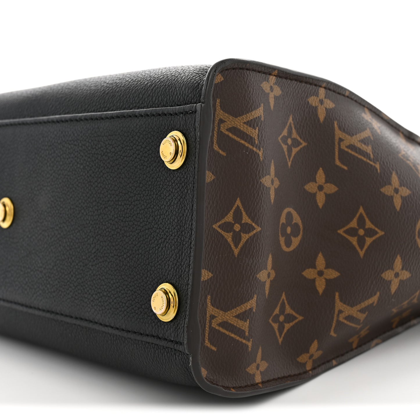 Calfskin Monogram On My Side MM Black