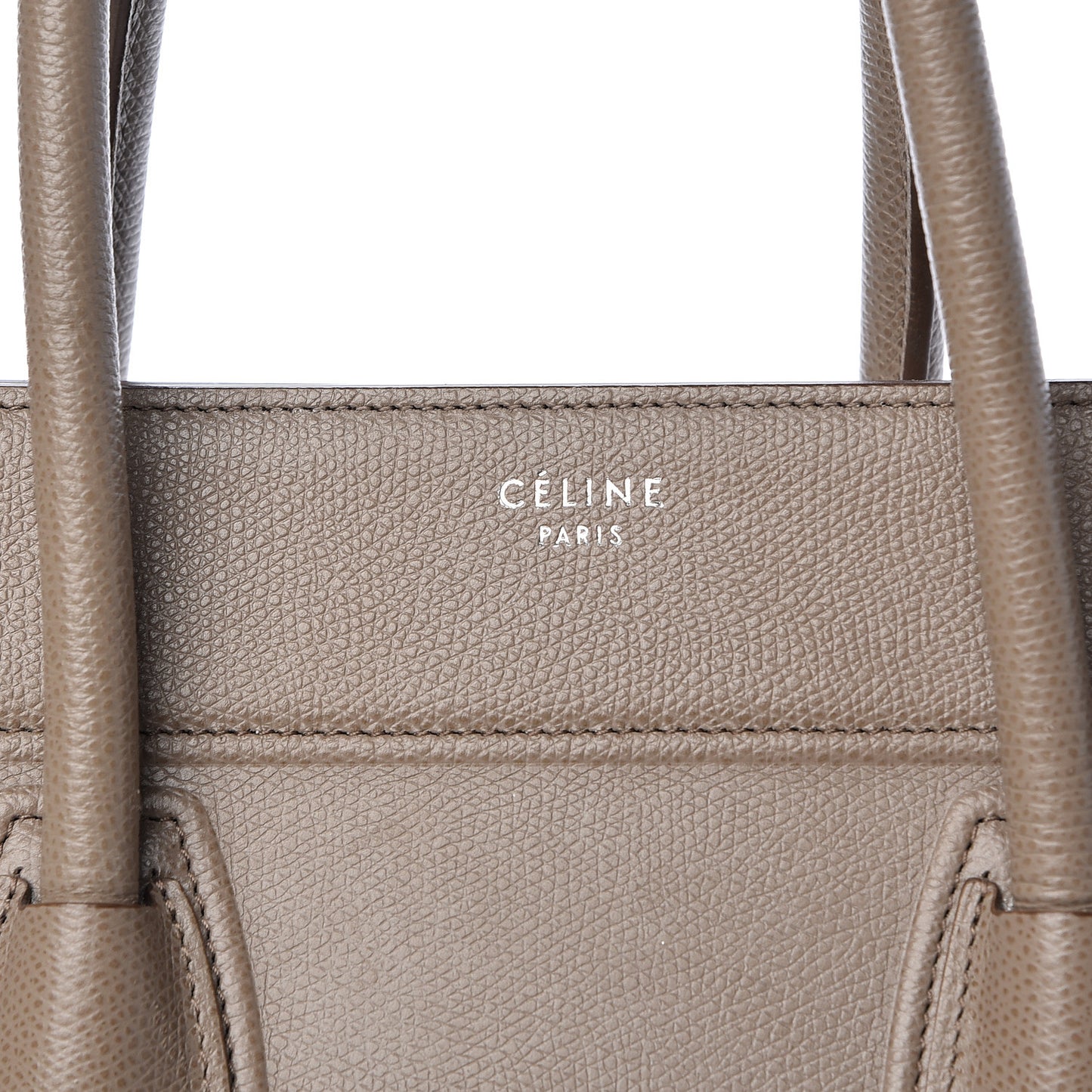 Grained Calfskin Medium Phantom Luggage Taupe