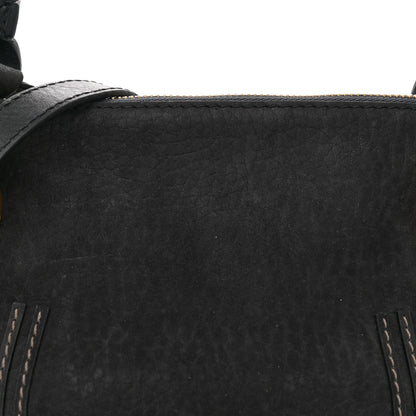 Chloe Nubuck Calfskin Medium Marcie Satchel Black 8 of 13