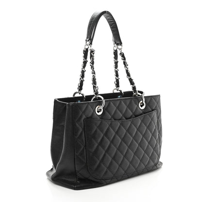 Chanel Caviar Quilted Grand Shopping Tote GST Black 3 of 12