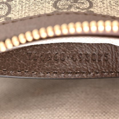 Gucci GG Supreme Monogram Textured Dollar Calfskin Mini Ophidia Chain Bag Beige Ebony 7 of 11