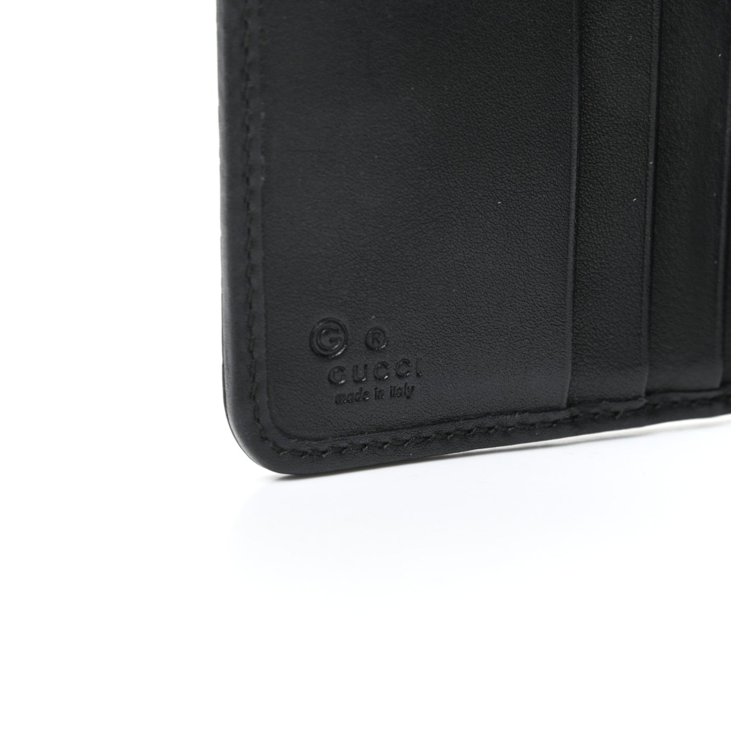 Microguccissima Compact Wallet Black