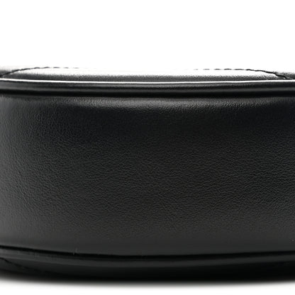 Saint Laurent Calfskin Matelasse Chevron Round Vinyle Camera Bag Black 10 of 11