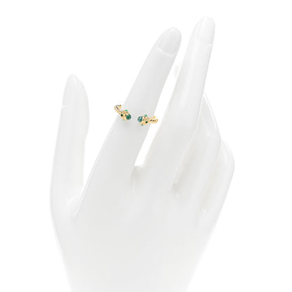 David Yurman 18K Yellow Gold Emerald Renaissance Ring 50 5.5 2 of 4