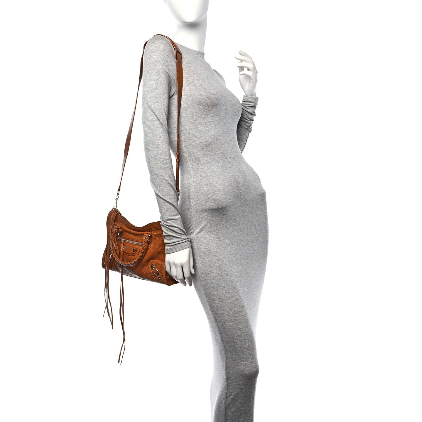 Agneau Classic Silver Hardware S City Camel