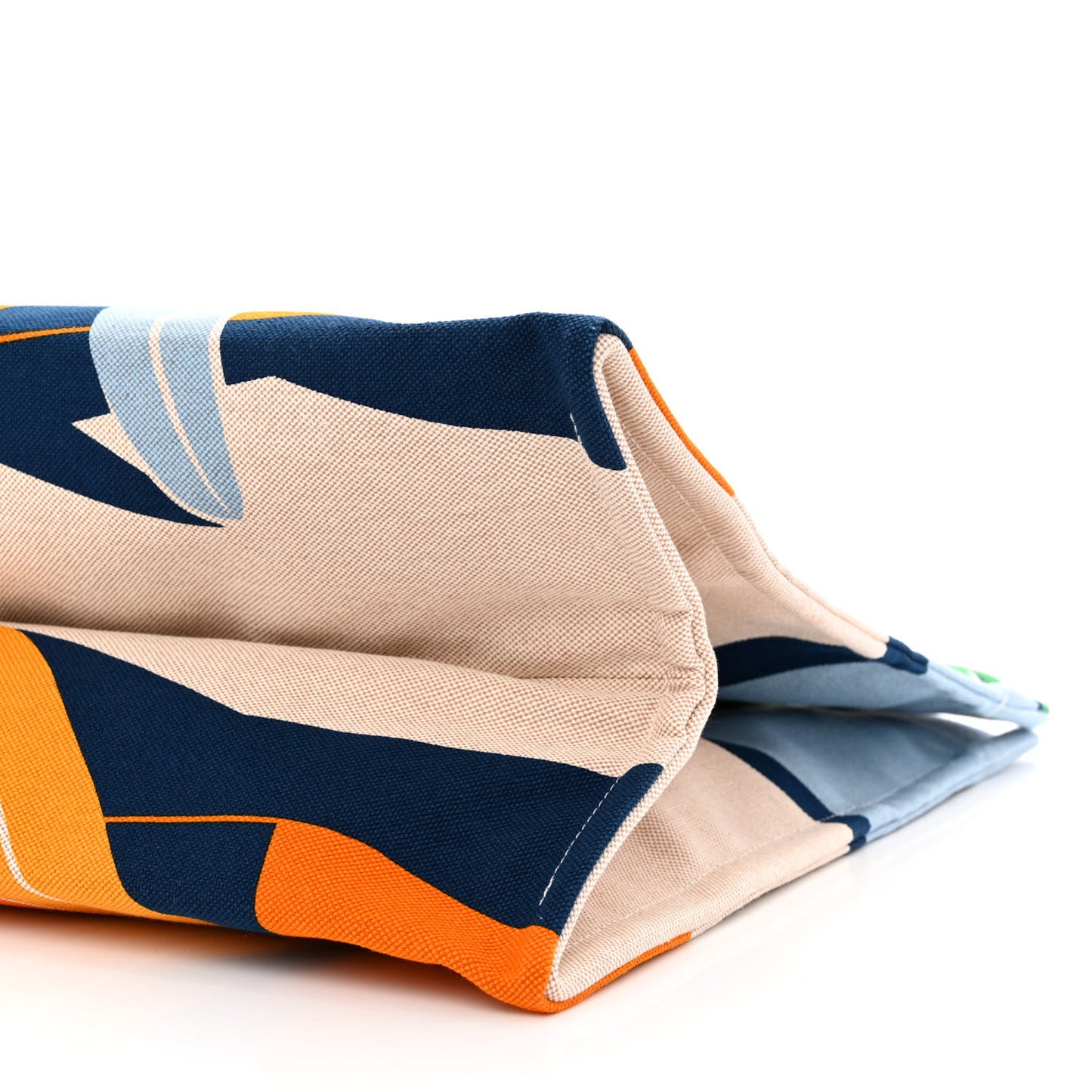 Canvas Apres la Vague Beach Bag Orange Bleu