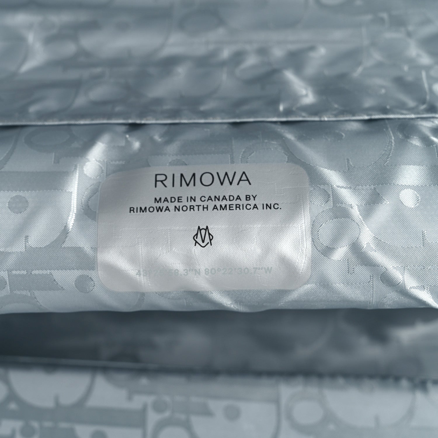 Christian Dior X RIMOWA Aluminum Gradient Cabin Luggage Blue Multi 6 of 9