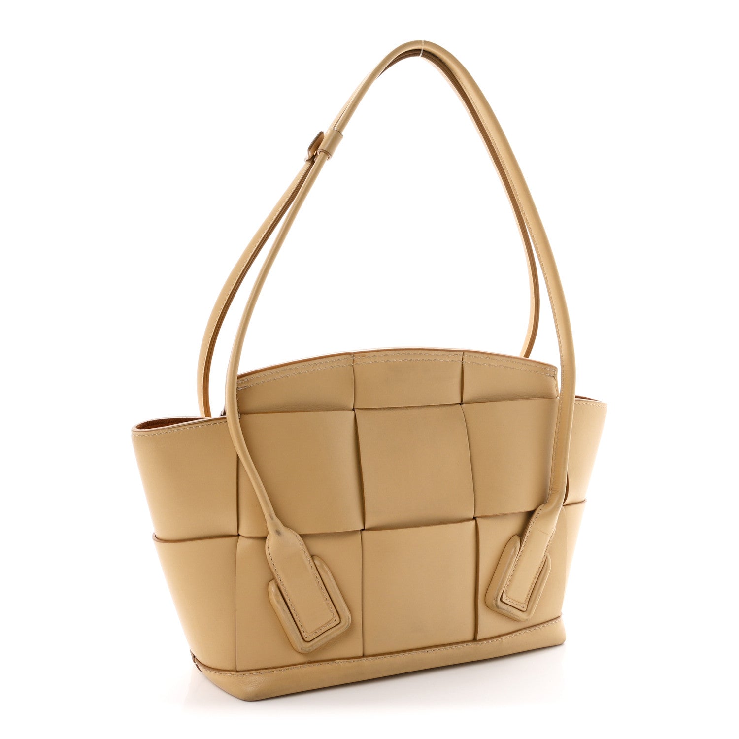 Bottega Veneta French Calfskin Maxi Intrecciato Small Arco Tapioca 3 of 11
