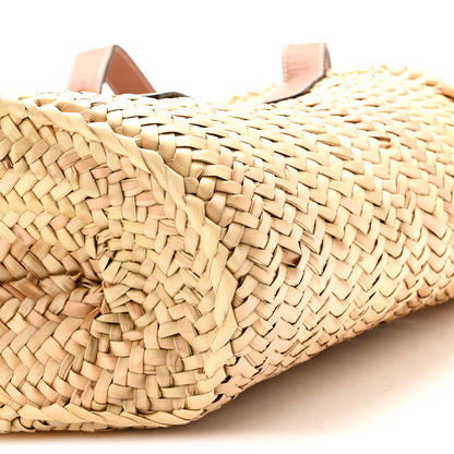 Loewe Raffia Large Basket Tote Bag Natural Tan 9 of 9