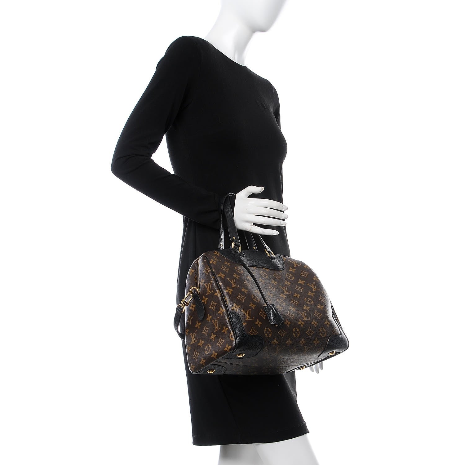 Louis Vuitton Monogram Retiro NM Black 2 of 11