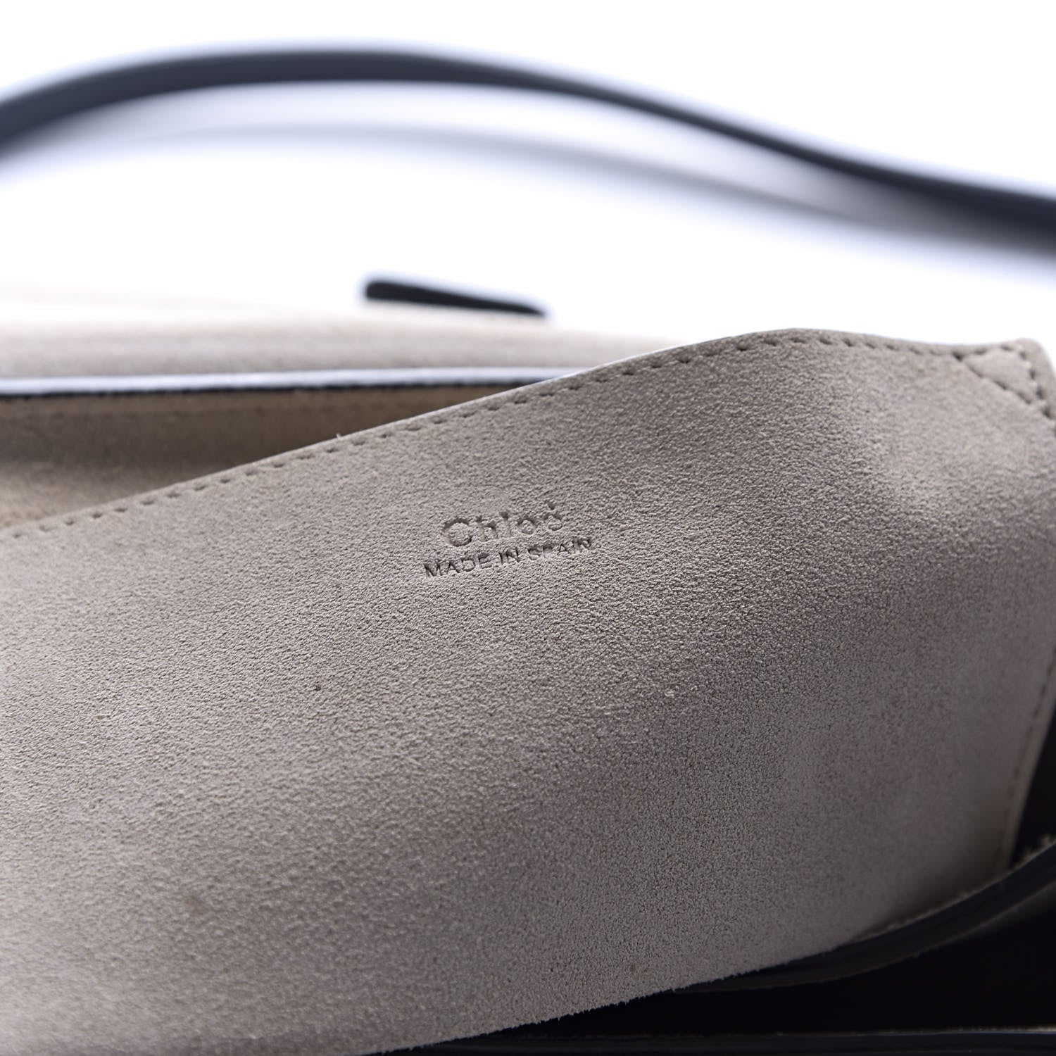 Chloe Goatskin Small Faye Shoulder Bag Denim Blue 9 of 11