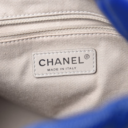Chanel Caviar Quilted Easy Zip Tote Cobalt Blue 6 of 7