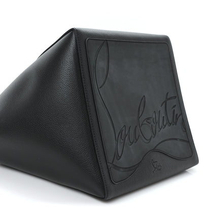 Christian Louboutin Calfskin Empire Spike Studded Small Cabachic Tote Black 8 of 10