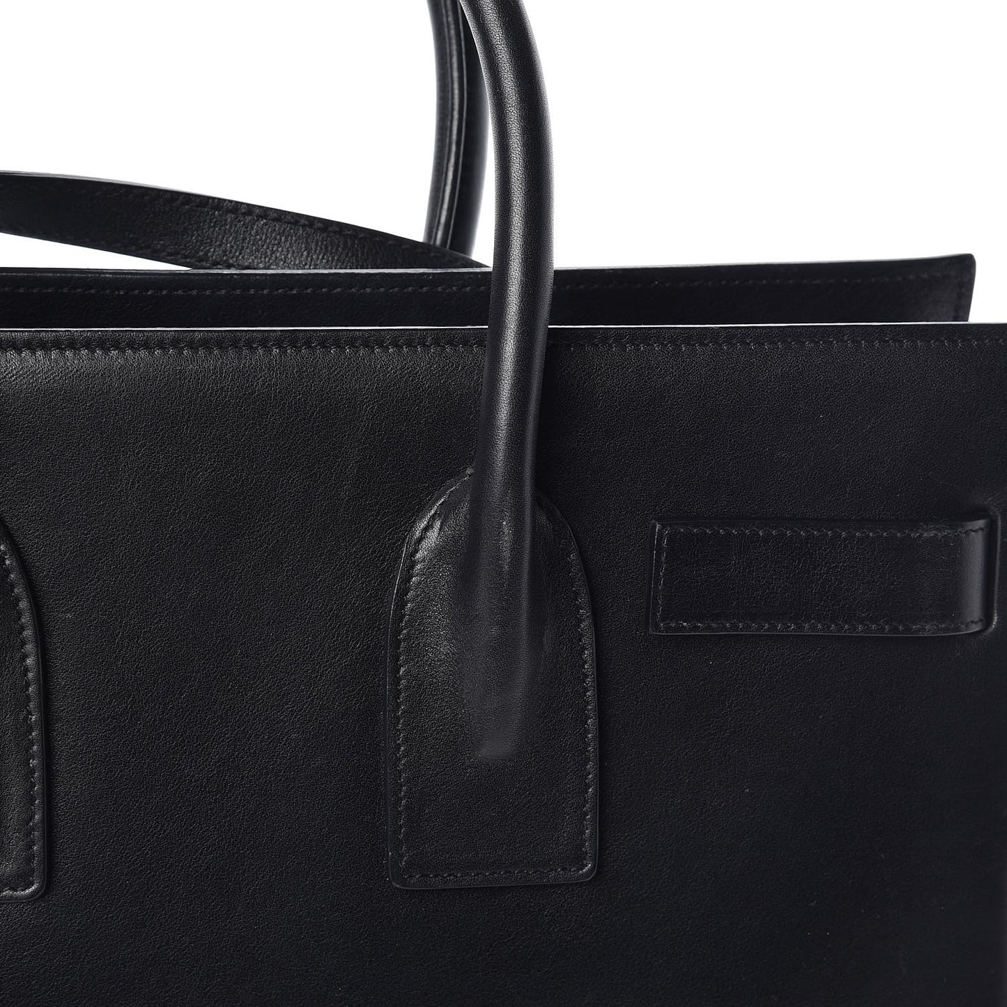 Calfskin Small Sac De Jour Black