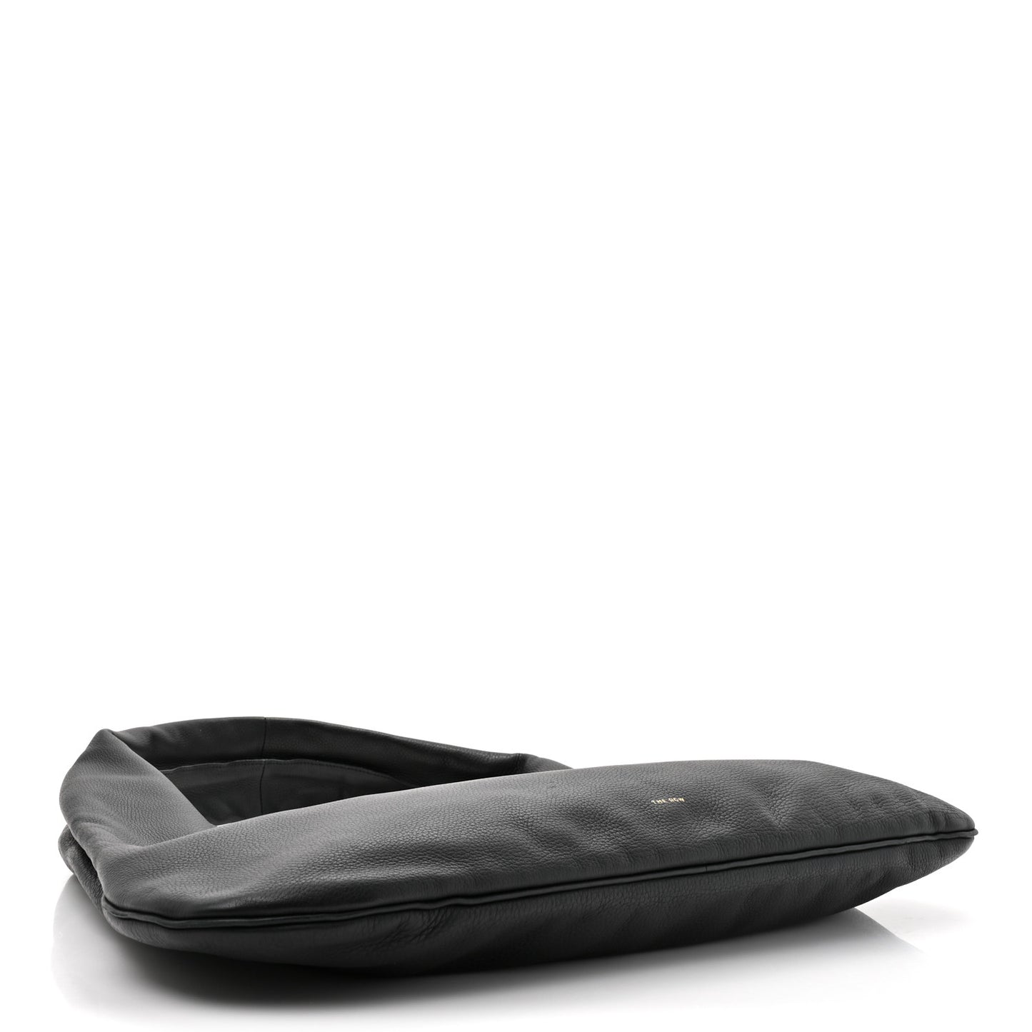 Grained Calfskin Medium Everyday Shoulder Bag Black