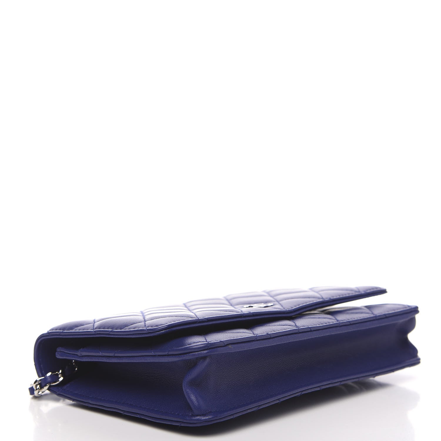 Chanel Lambskin Quilted Wallet On Chain WOC Purple 3 of 12