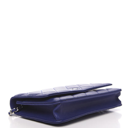 Chanel Lambskin Quilted Wallet On Chain WOC Purple 3 of 12