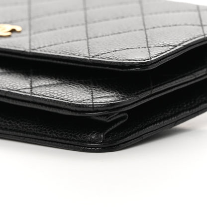Chanel Caviar Quilted Wallet on Chain WOC Black 11 of 13