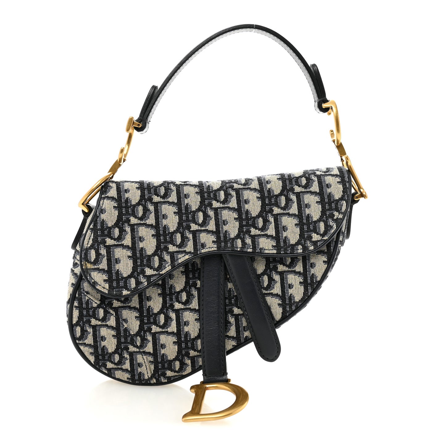 Oblique Mini Saddle Bag Blue
