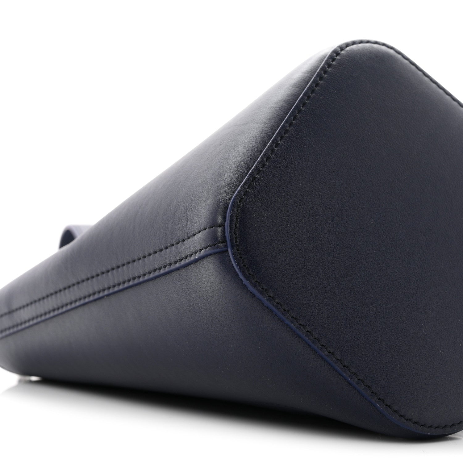 Loewe Soft Grained Calfskin Mini Pebble Bucket Bag Navy 8 of 9