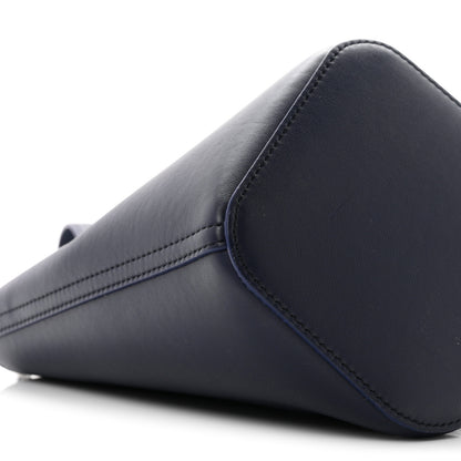 Loewe Soft Grained Calfskin Mini Pebble Bucket Bag Navy 8 of 9
