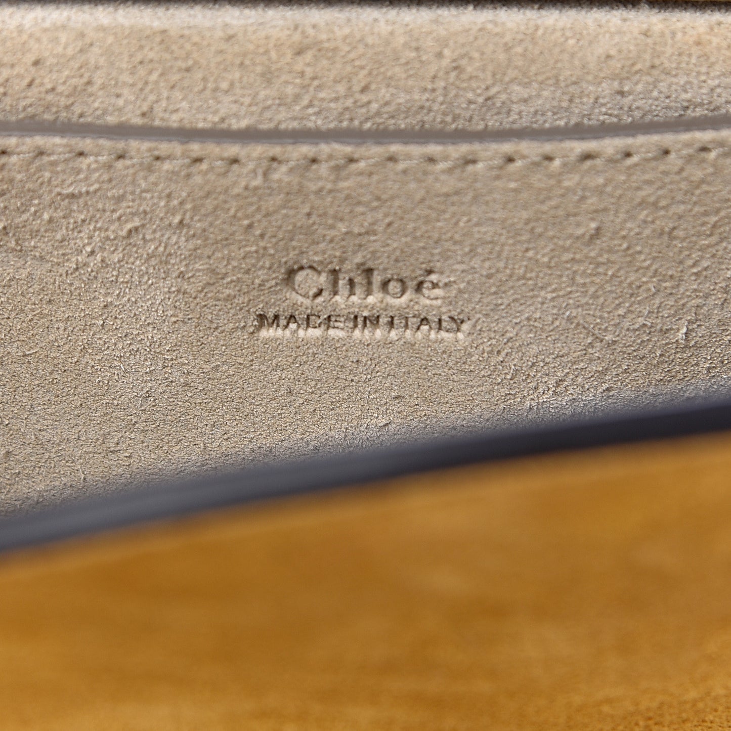 Calfskin Suede Small Pixie Bag Mustard Brown