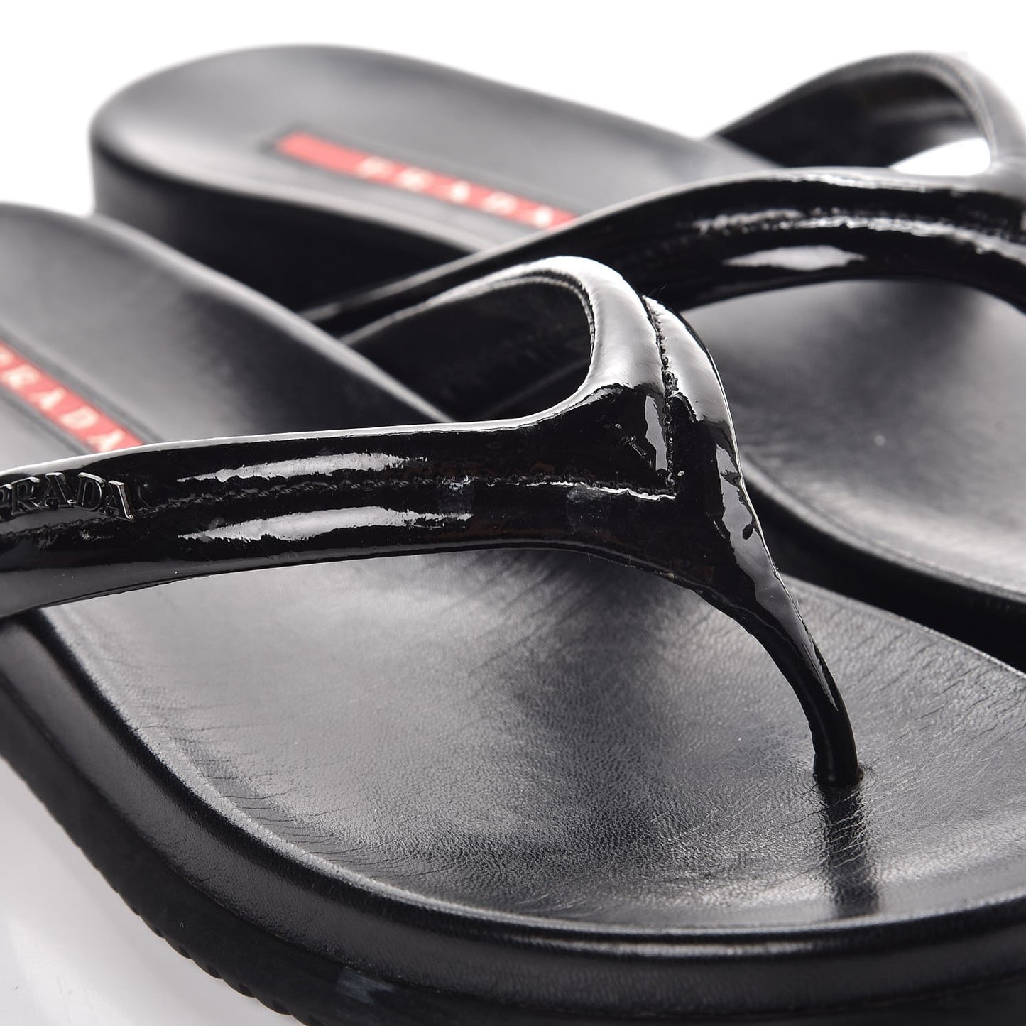 Vernice Soft Thong Sandals 36 Black