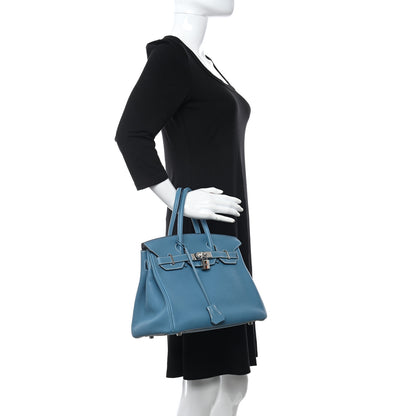 Hermes Togo Birkin 30 Blue Jean 2 of 13