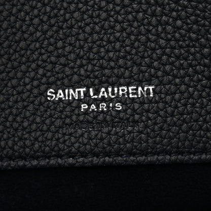 Saint Laurent Grained Calfskin Medium Souple Sac De Jour Navy 7 of 11