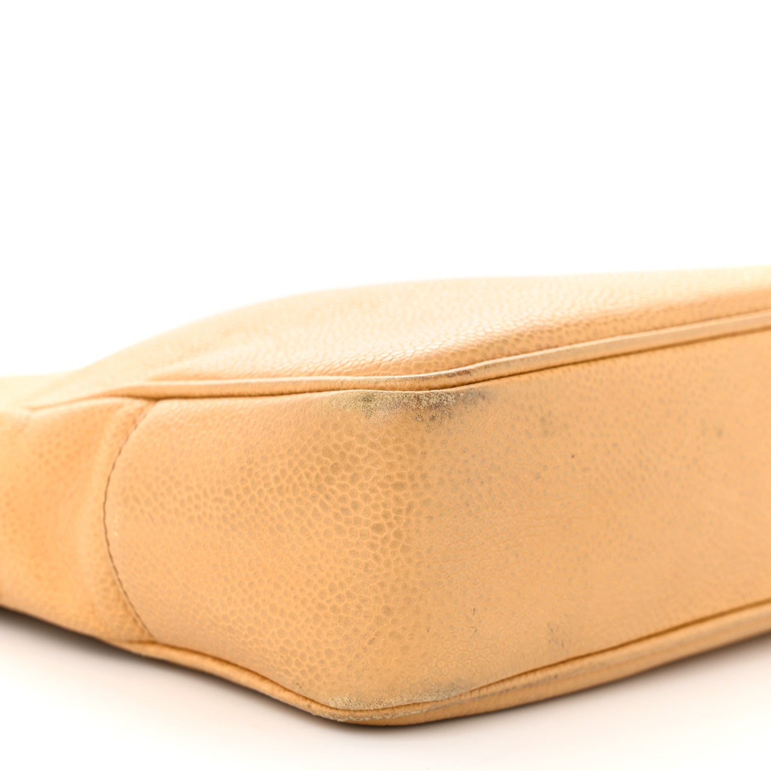 Chanel Caviar CC Shoulder Bag Beige 9 of 19