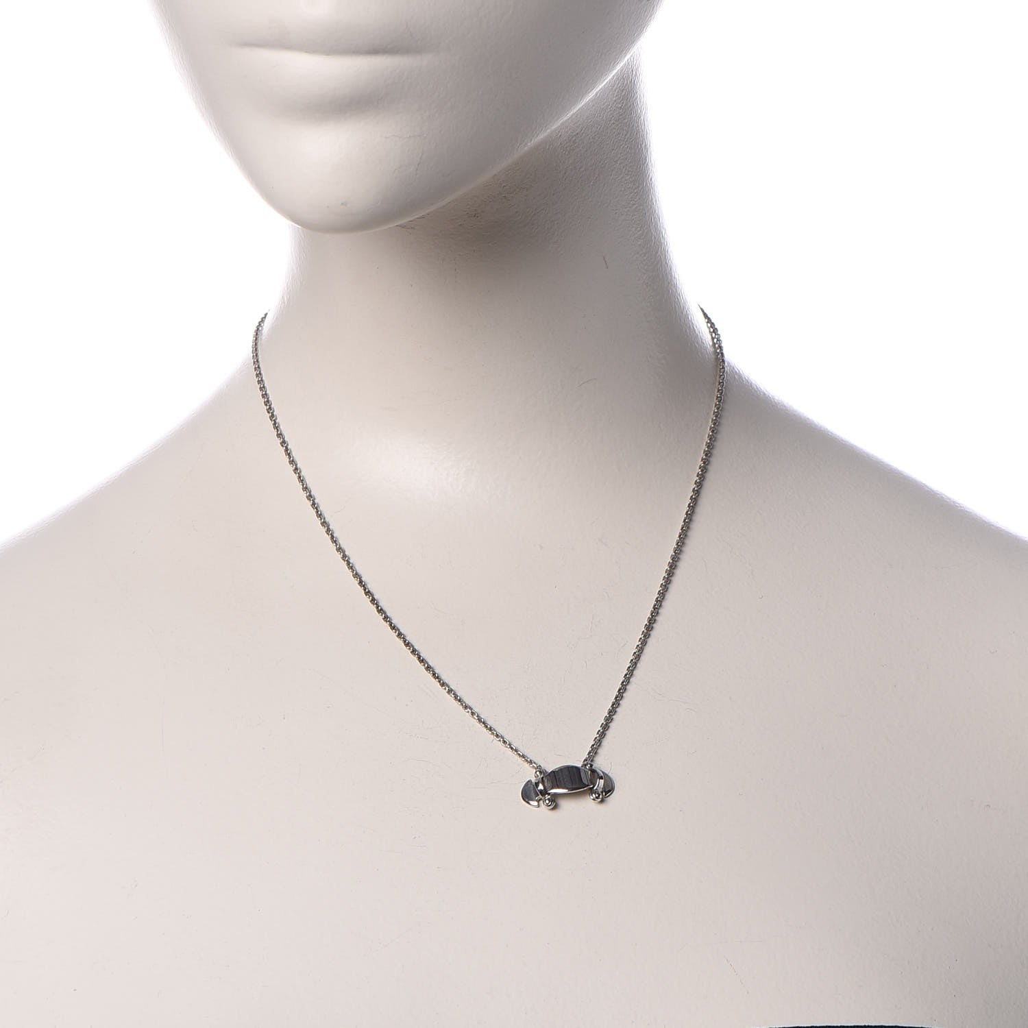 Louis Vuitton 18K White Gold Stand By Me Necklace 2 of 6