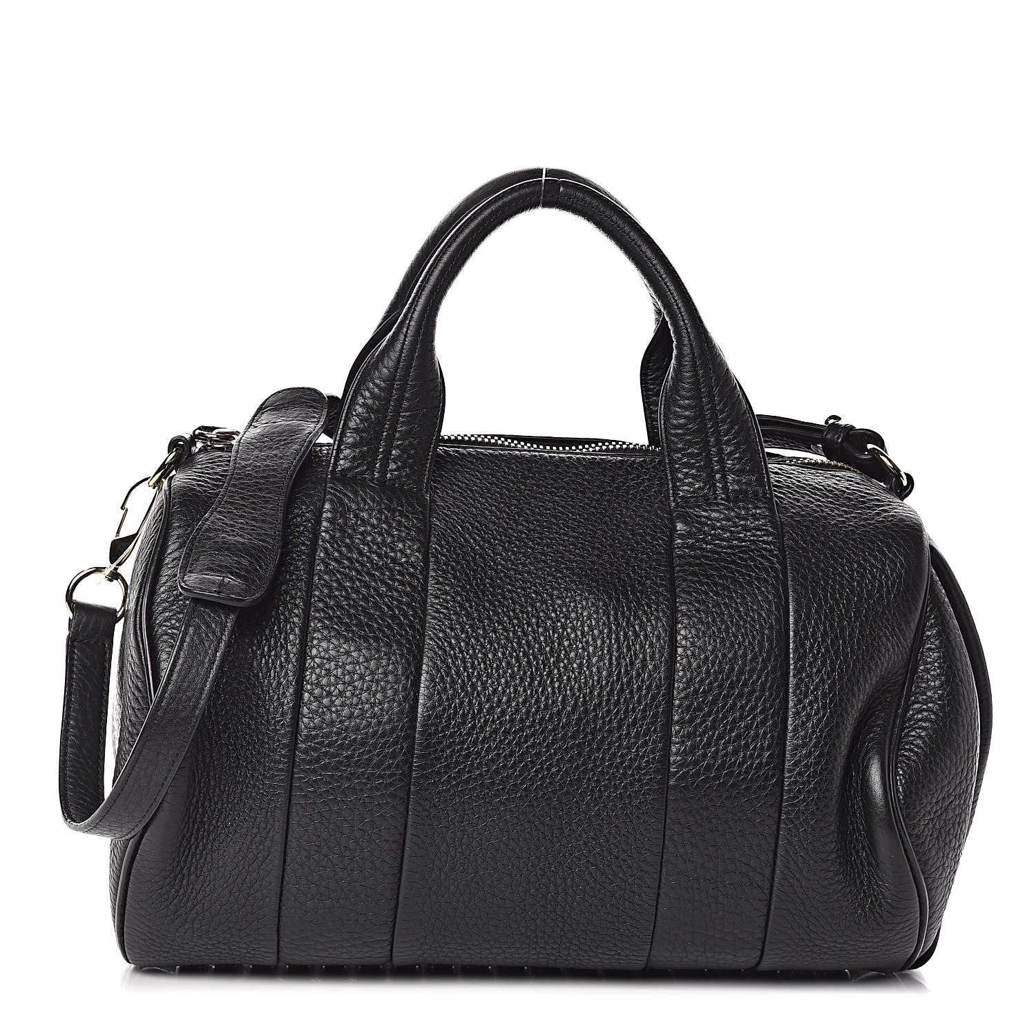 Alexander Wang Pebbled Lambskin Rocco Black Pale Gold Hardware 1 of 10