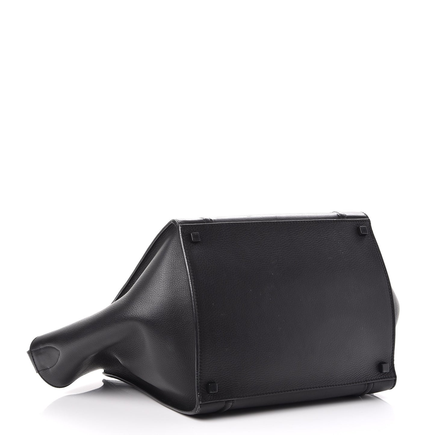 Supple Calfskin Medium Phantom Luggage Black